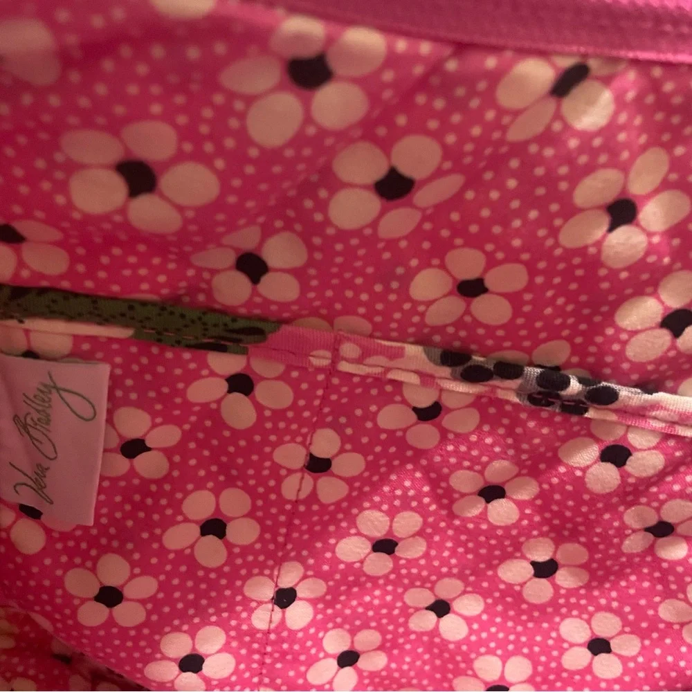 Vera Bradley Pink and Green Floral Shoulder Bag - Picture 7 of 7